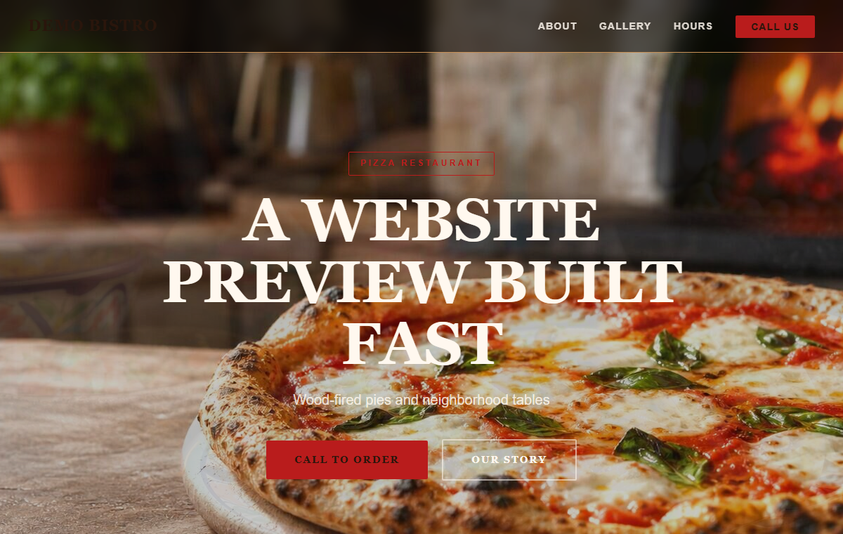 Bold Editorial template preview